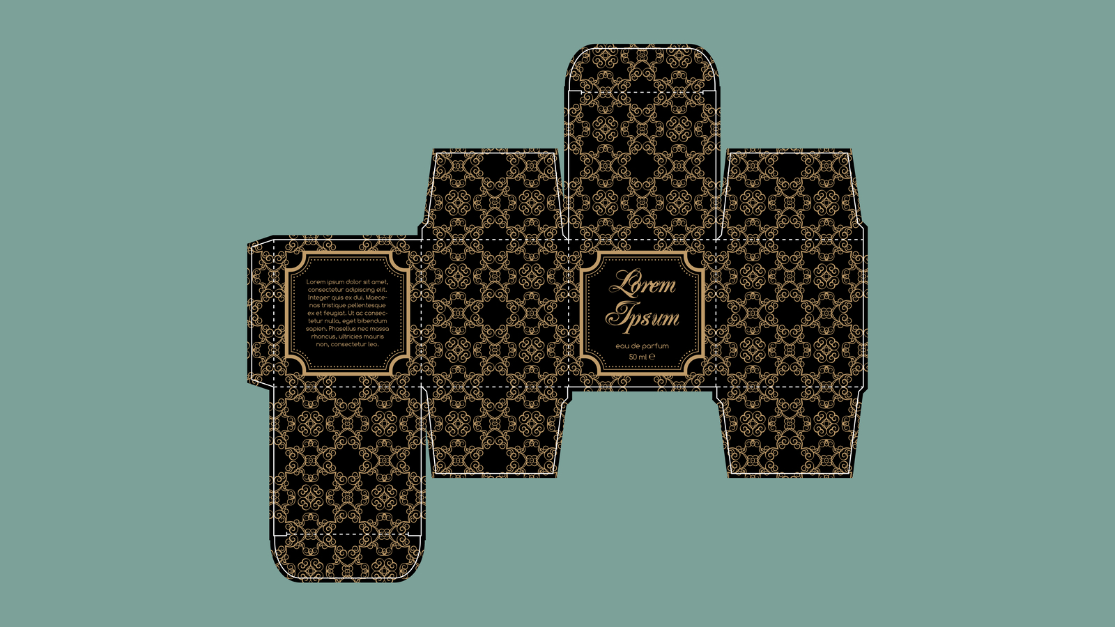 Custom Black Golden Perfume Box Design.jpg Image