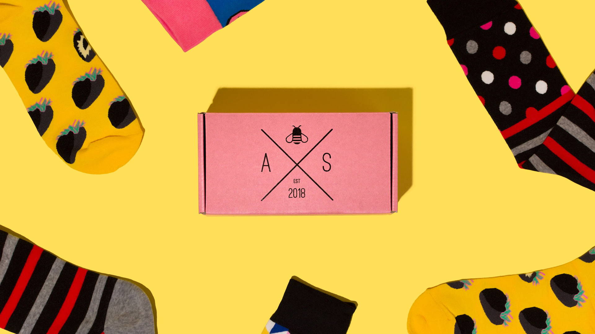 Custom pink corrugated product box with logo